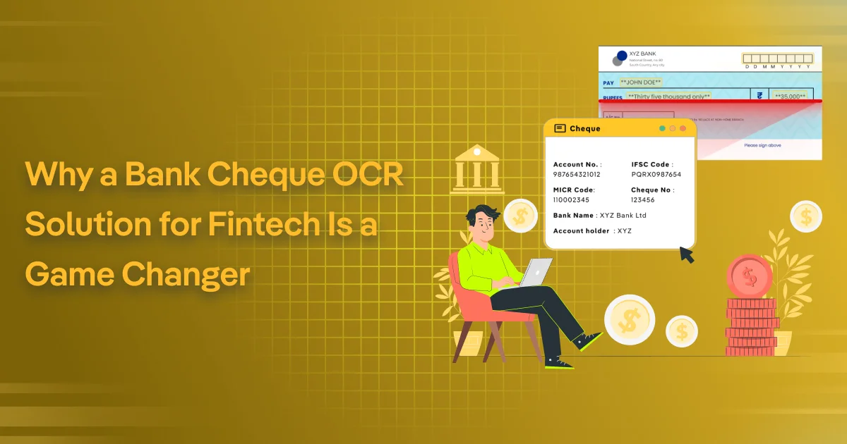 bank cheque ocr solution for fintech