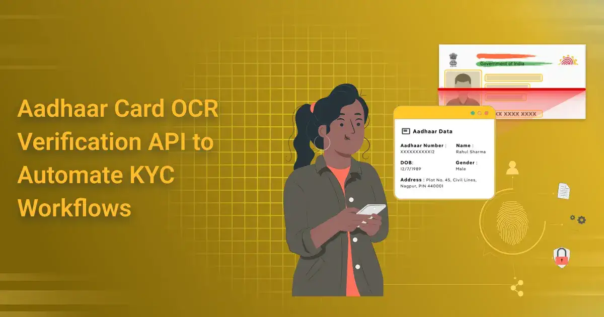 Enhanced Aadhaar Card OCR API for seamless KYC workflows.