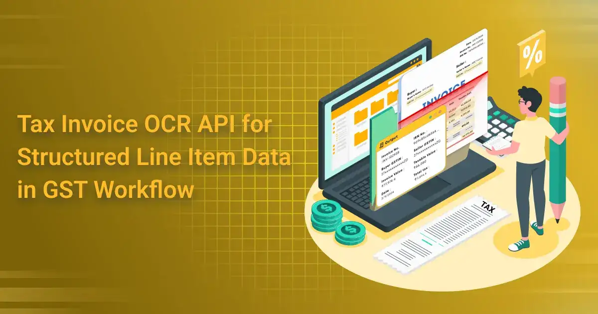Tax Invoice OCR API for Structured Line Item Data in GST Workflows