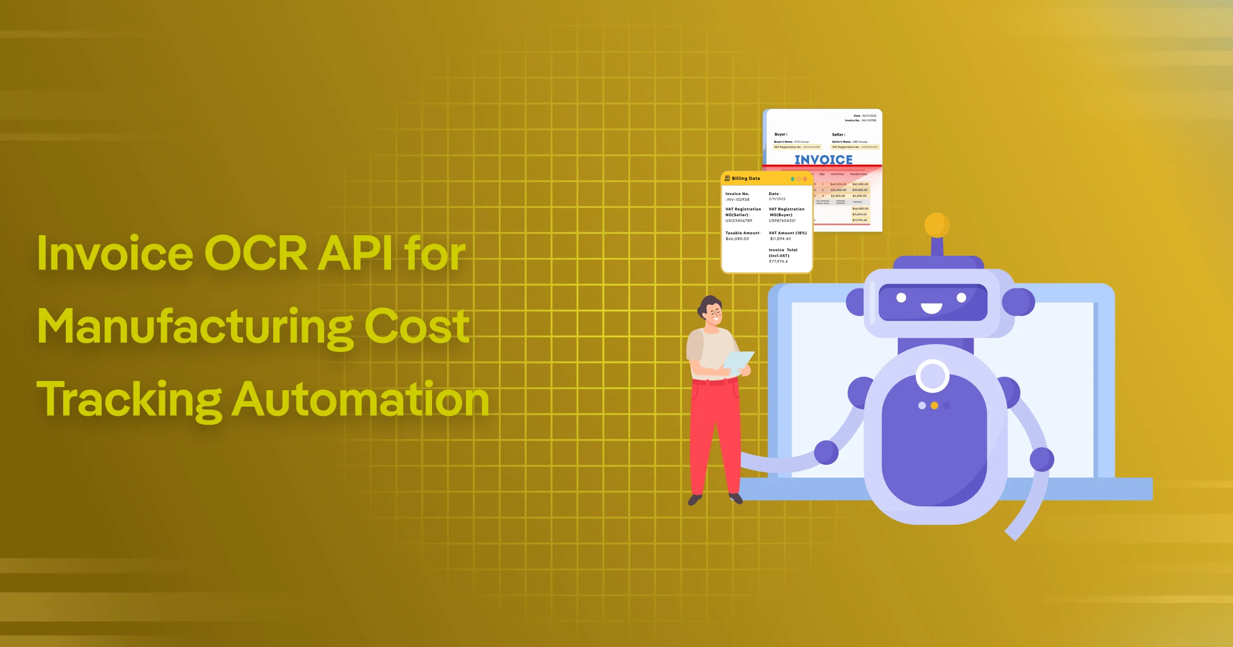 invoice ocr api for manufacturing cost tracking