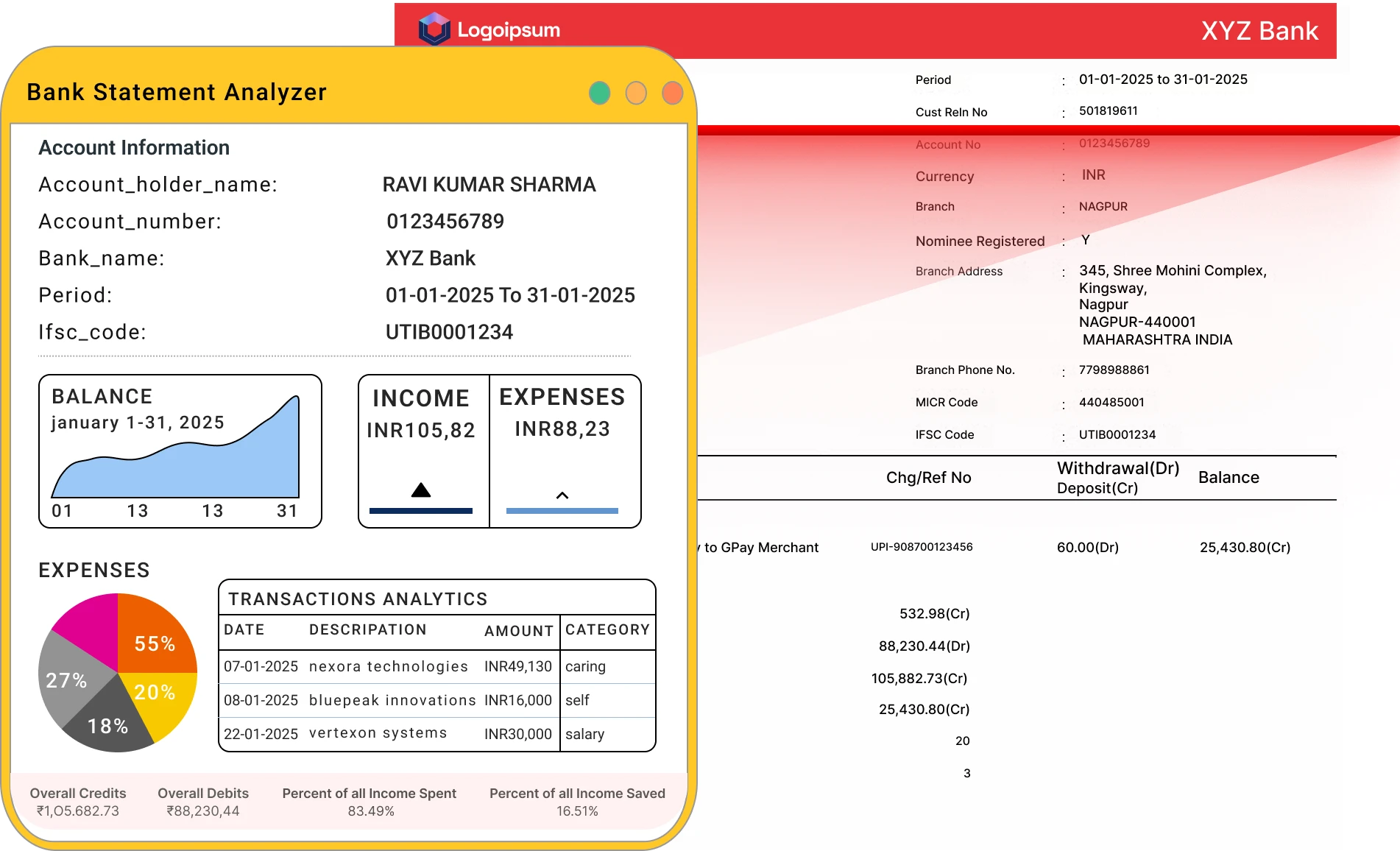Bank Statement Analyzer