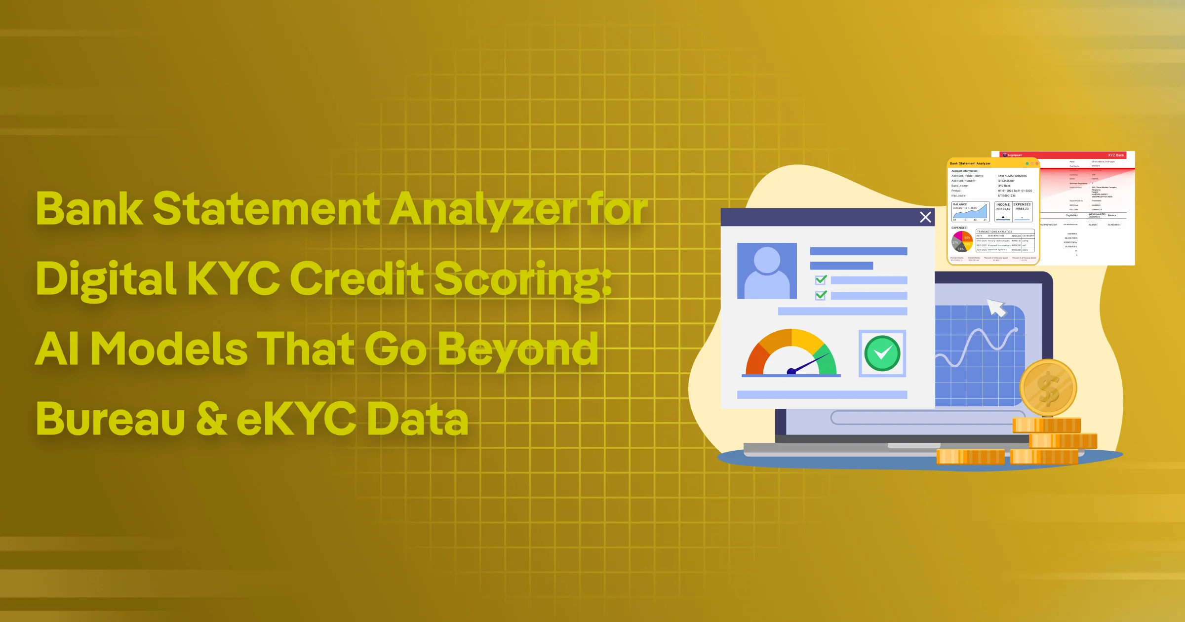 bank statement analyzer for digital kyc credit scoring