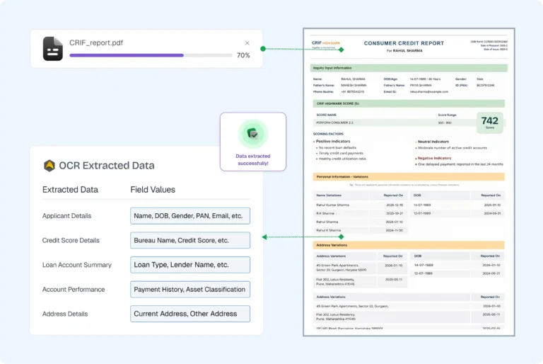 Crif Credit Report OCR API