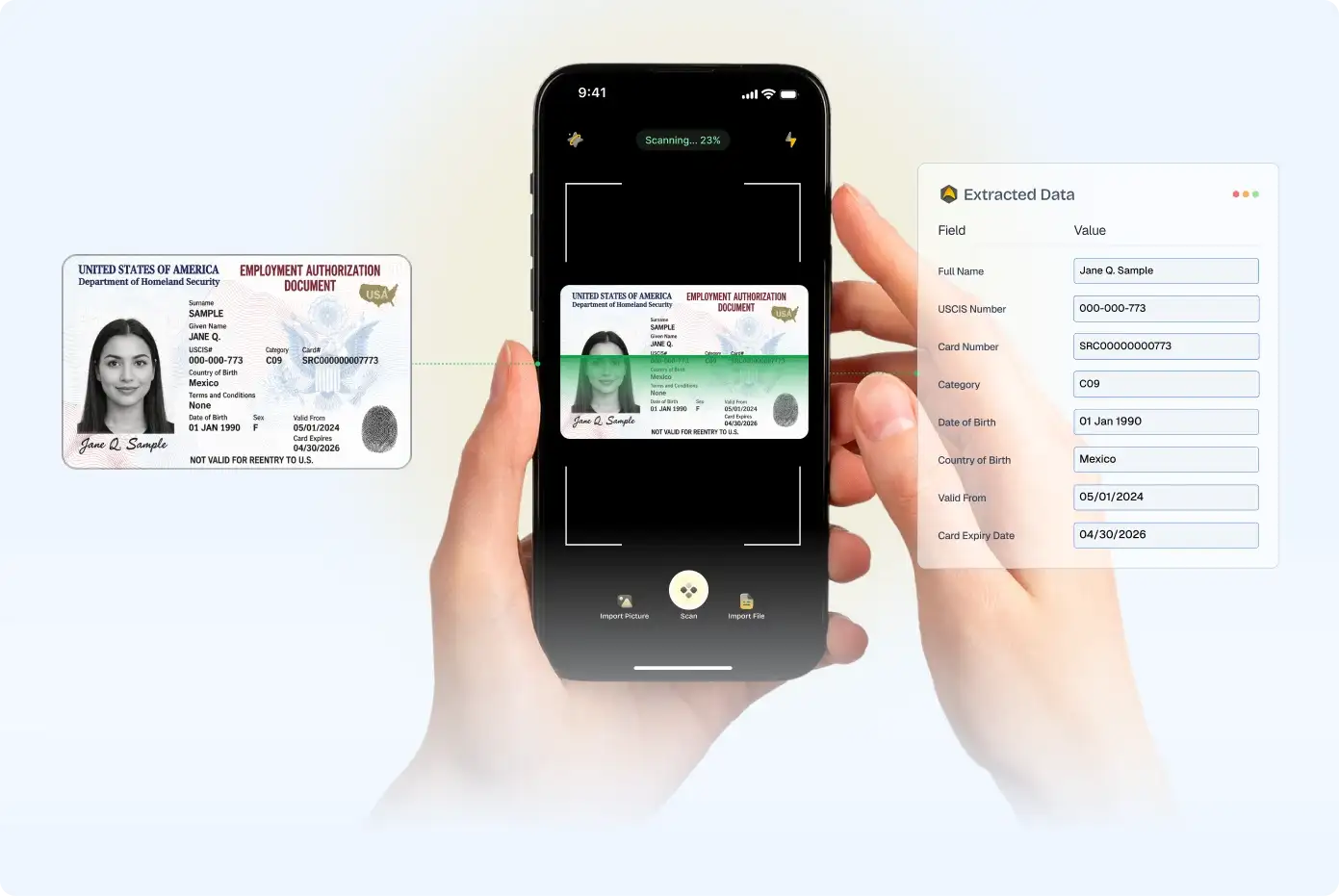 Employment Authorization Document OCR API