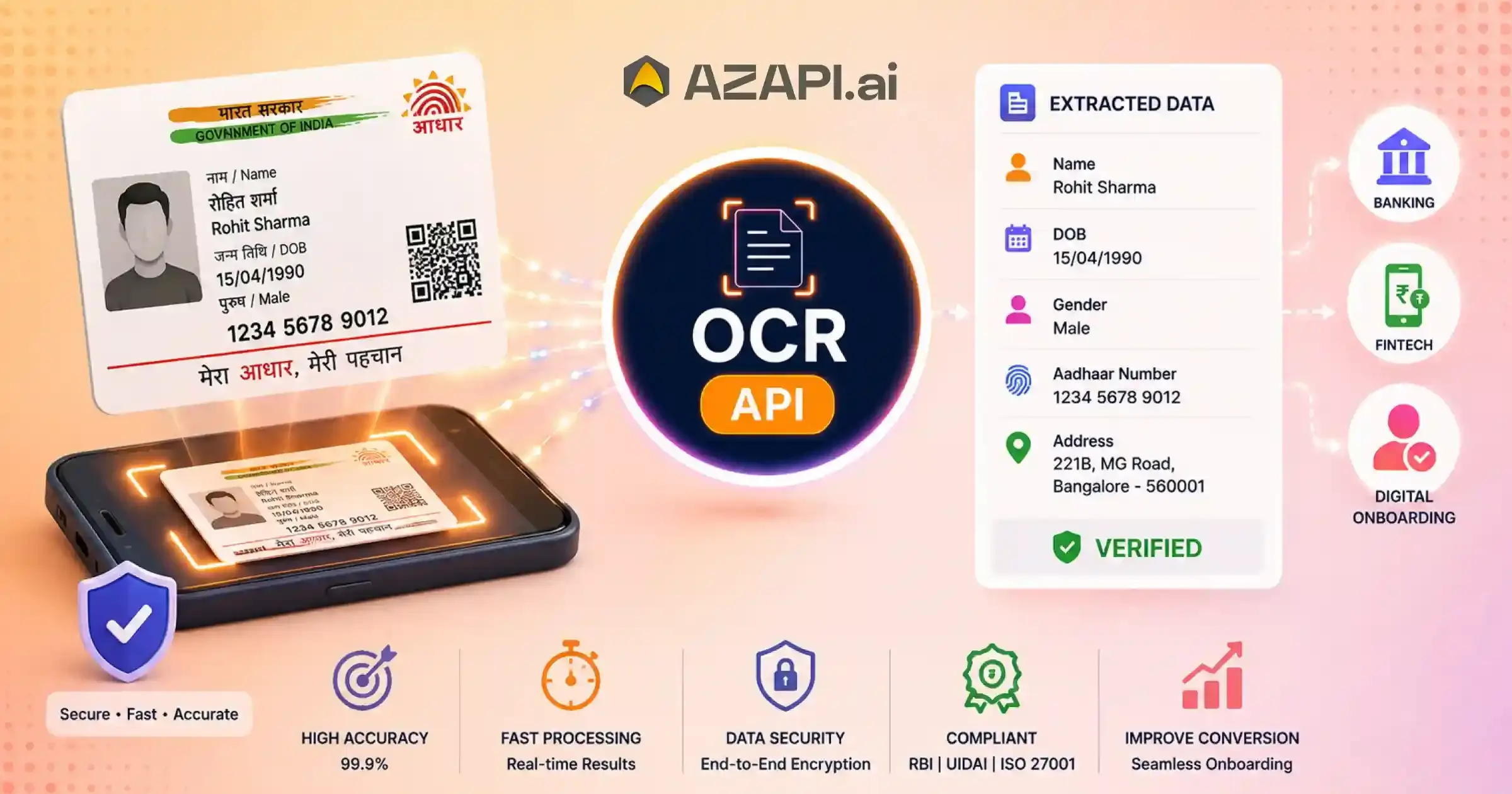 Best OCR API in 2026 for Aadhaar Card Extraction in Banking, Fintech, and Digital Onboarding Workflows