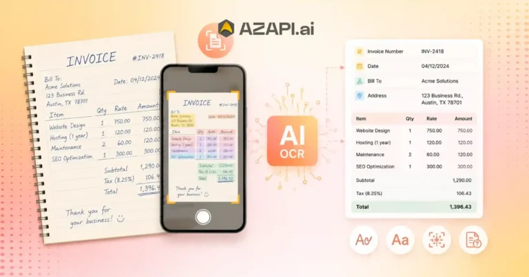 invoice ocr api for handwritten invoices