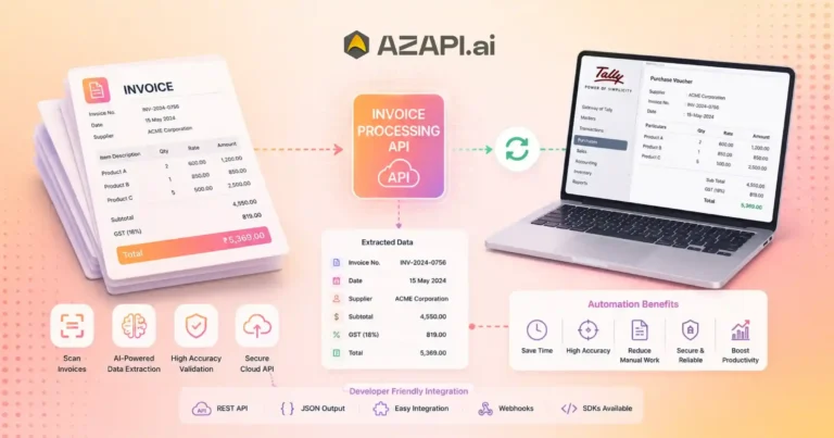 automated invoice processing api for tally