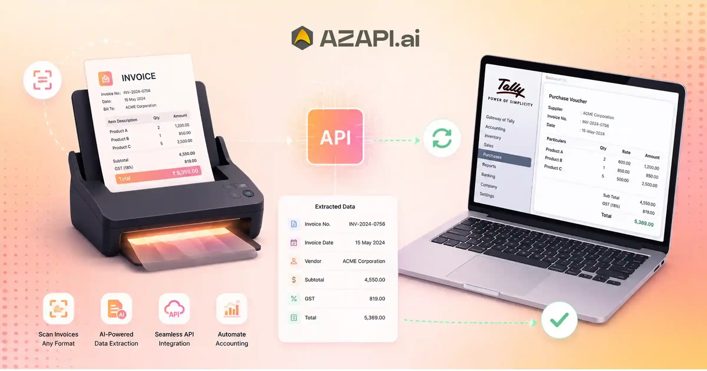 Invoice Scanning API with Tally Integration: AI-Powered Invoice Automation