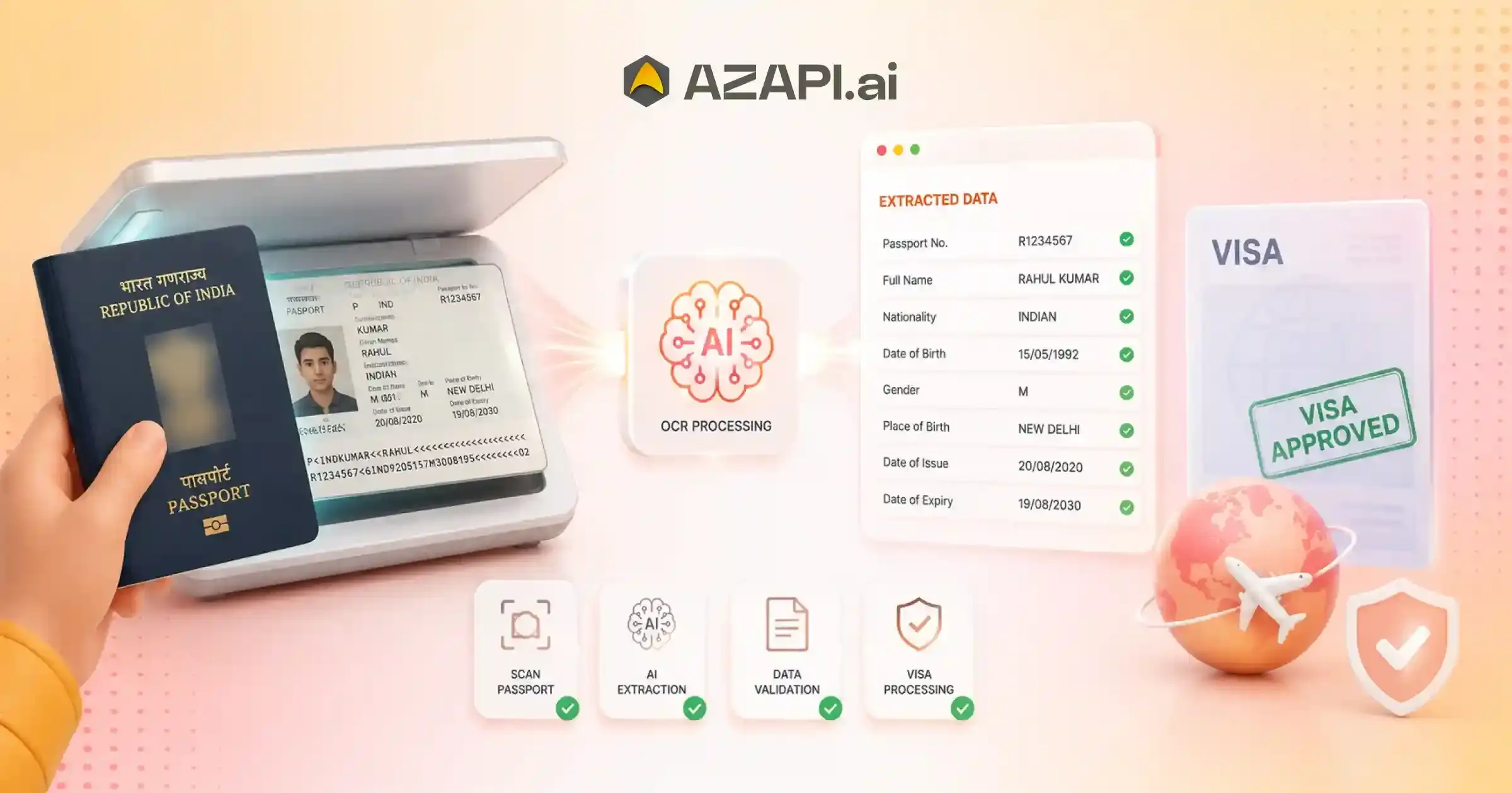 Passport OCR API for Visa Processing: Automate Passport Data Extraction with AI