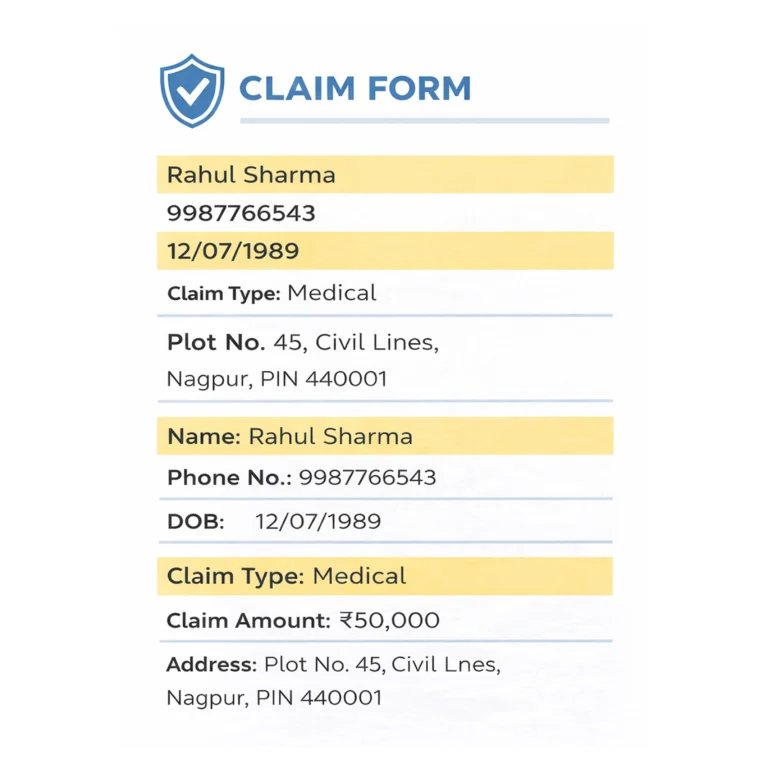 Insurance Claim Form OCR API