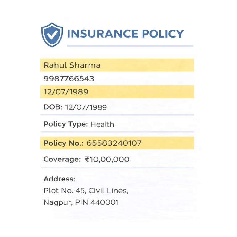 Insurance Policy OCR API